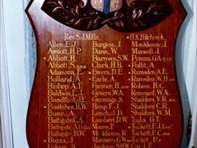 The plaque is located at the Victoria Park Library Local Studies Collection. The Bickford Young Men's Club was a group of the Bickford Congregational Church in Carlisle, Western Australia