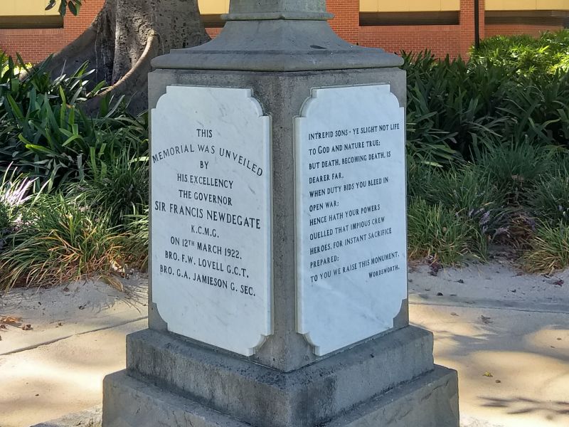 International Order of Good Templars War Memorial