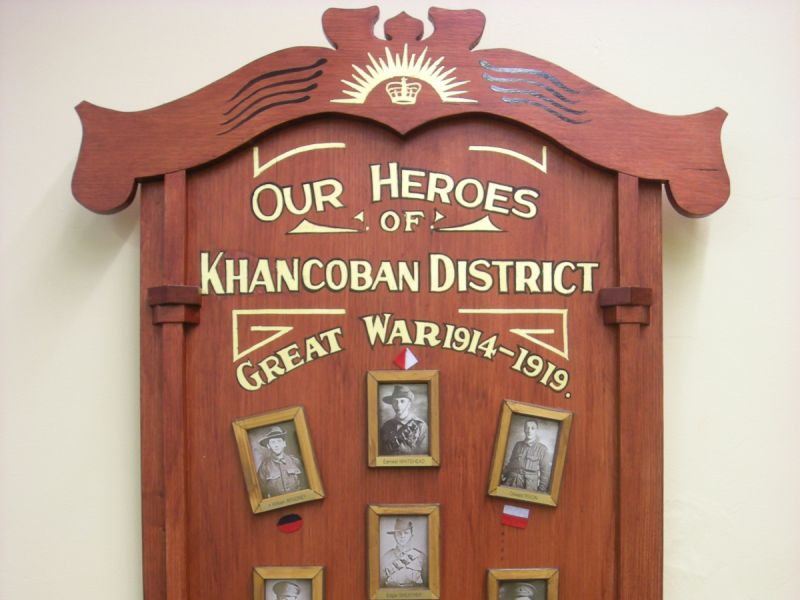 Khancoban District Great War 1914-1918