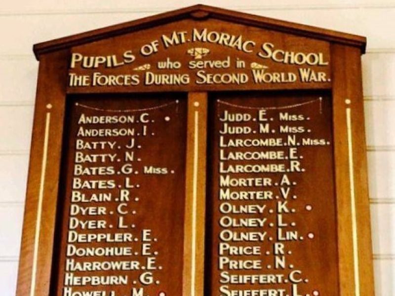 Mt Moriac School Honour Roll (WW2)