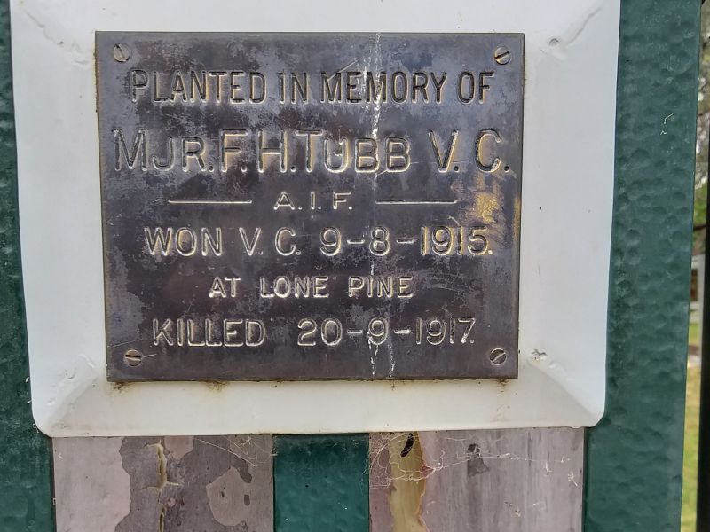 Major F H Tubb VC Memorial