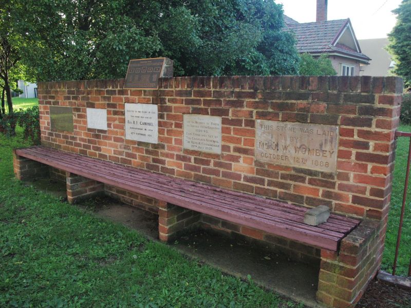 Goulburn NSW Uniting Church WW2 Memorial Foundation Stone