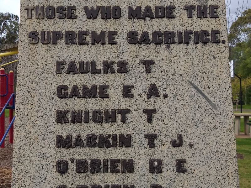 Korong Vale War Memorial