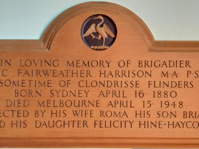 Brigadier Eric Fairweather Harrison Memorial