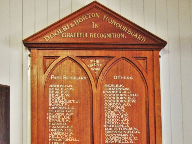 Doolbi & Horton Honour Board, within Childers RSL