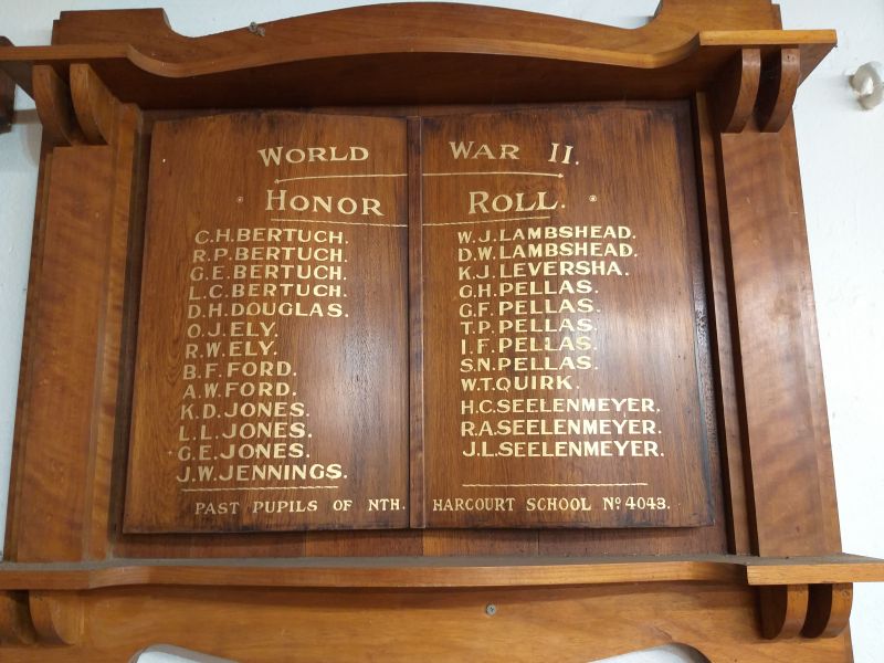 North Harcourt School WW2 Honor Roll