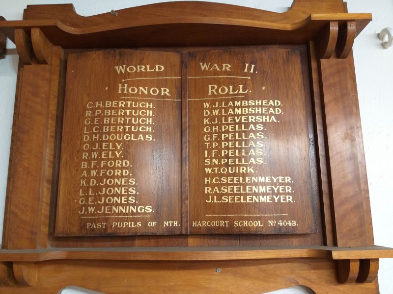 North Harcourt School WW2 Honor Roll