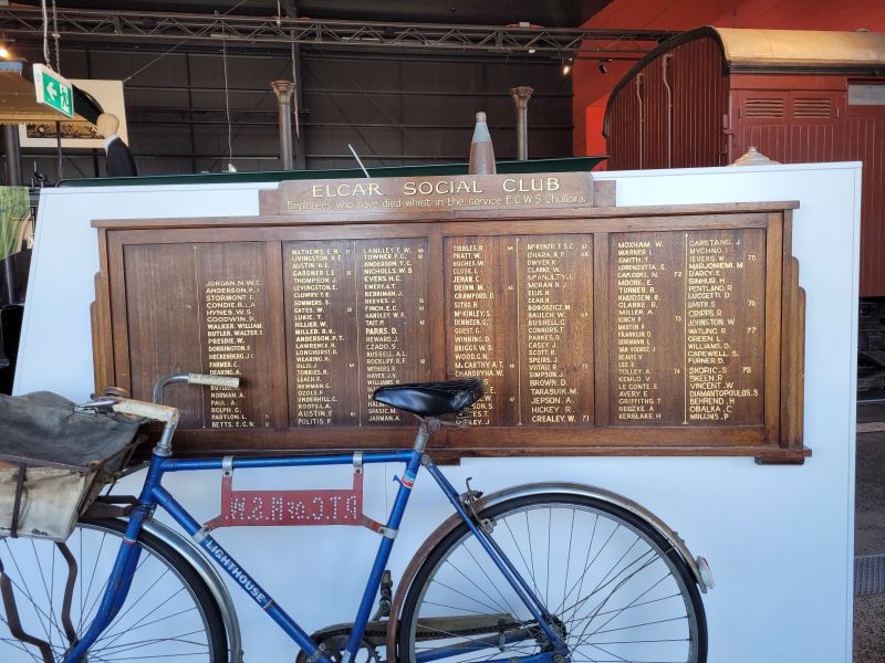 Elcar Social Club Honour Board