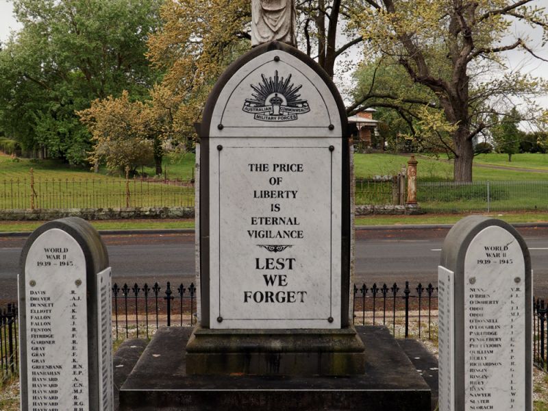 Snak Valley Memorial - Rear View