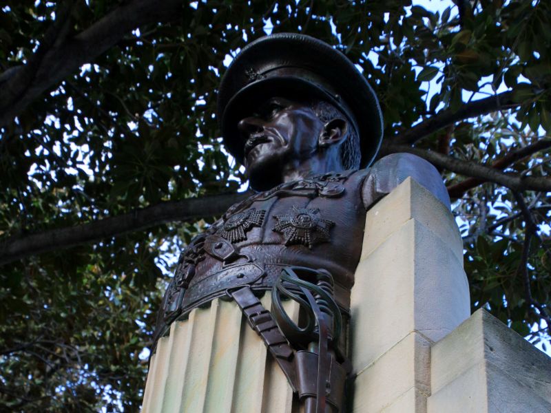 Lieutenant General Sir J. J. Talbot Hobbs Memorial Located in Perth Supreme Court Gardens