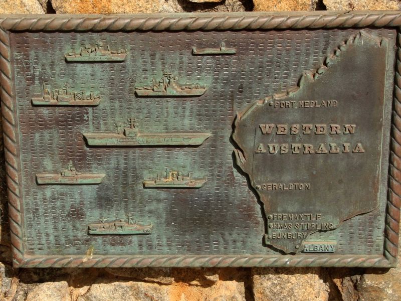 United States Navy Plaque of Appreciation to the People of Western Australia