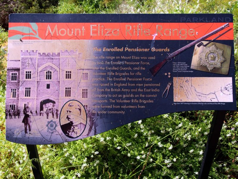Mount Eliza Rifle Range Memorial Interpretative Board
