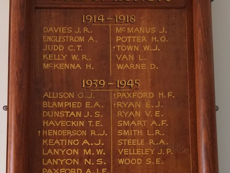Barraport Roll of Honour 
