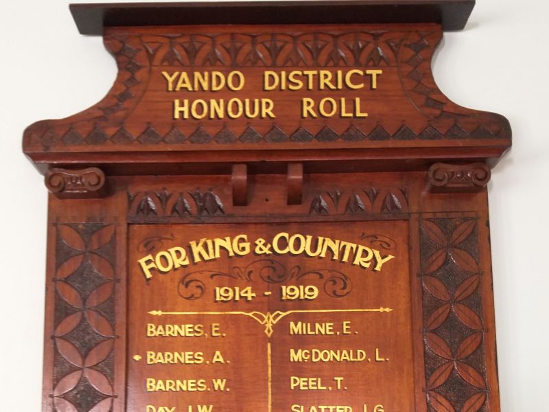 Yando District Honour Roll