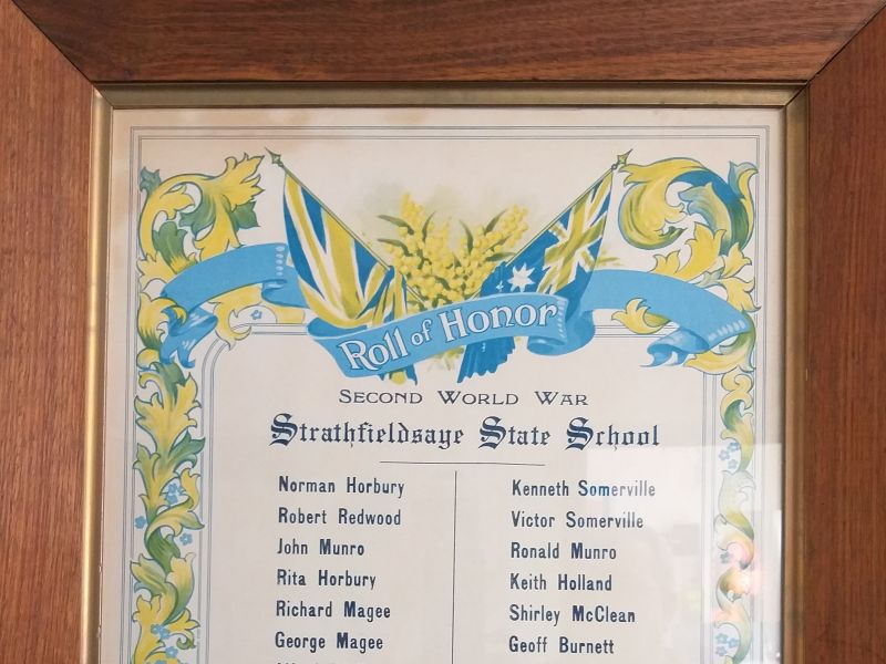 Strathfieldsaye State School Roll of Honor