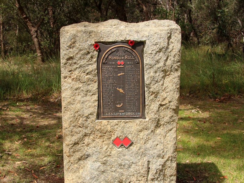 2/2nd Australian Commando Squadron Memorial Stone and Plaque, Kings Park Perth 