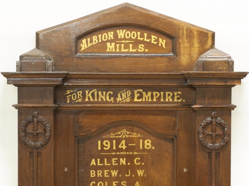 Albion Woollen Mills Honor Roll