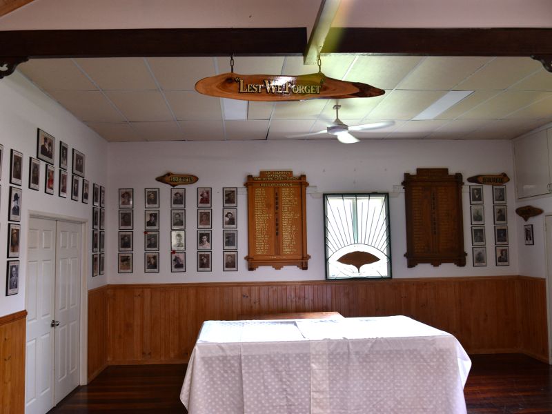 Federal Memorial Hall pictorial foyer and honour boards WW1 & WW2