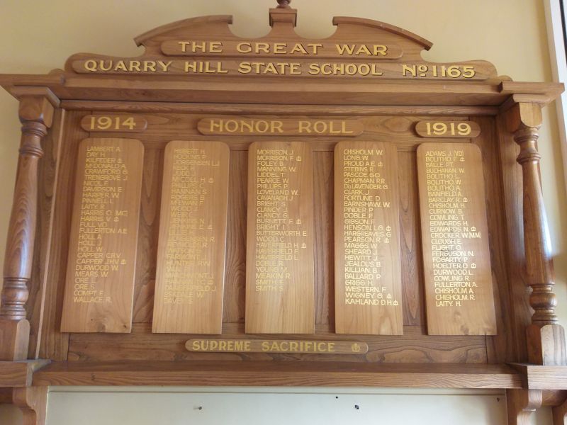 Quarry Hill State School Honor Roll