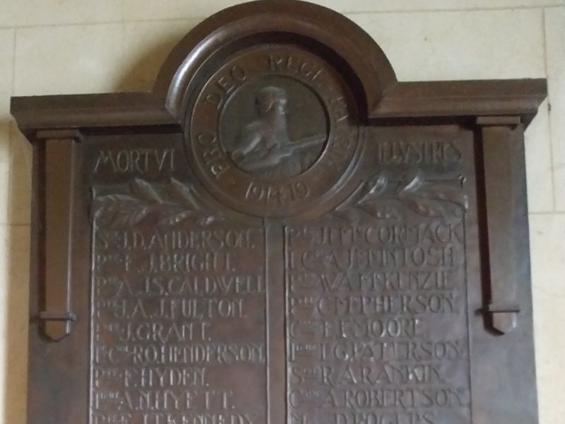 St Andrews Presbyterian (Uniting) Church Roll of Honor