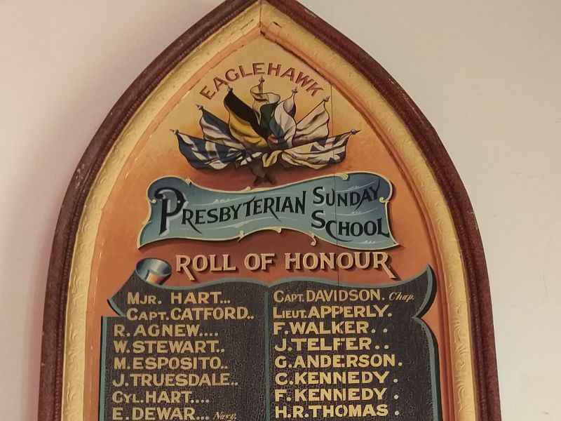 Eaglehawk Presbyterian Sunday School Roll of Honour