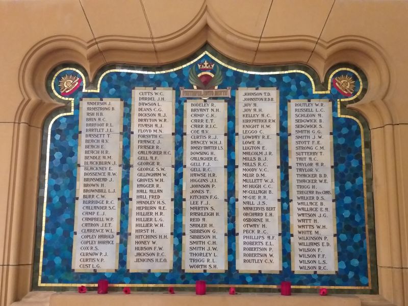 Yarra Street Methodist Church Honor Roll