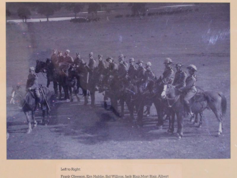 22nd Light Horse Regiment Chudleigh Troop Honour Board