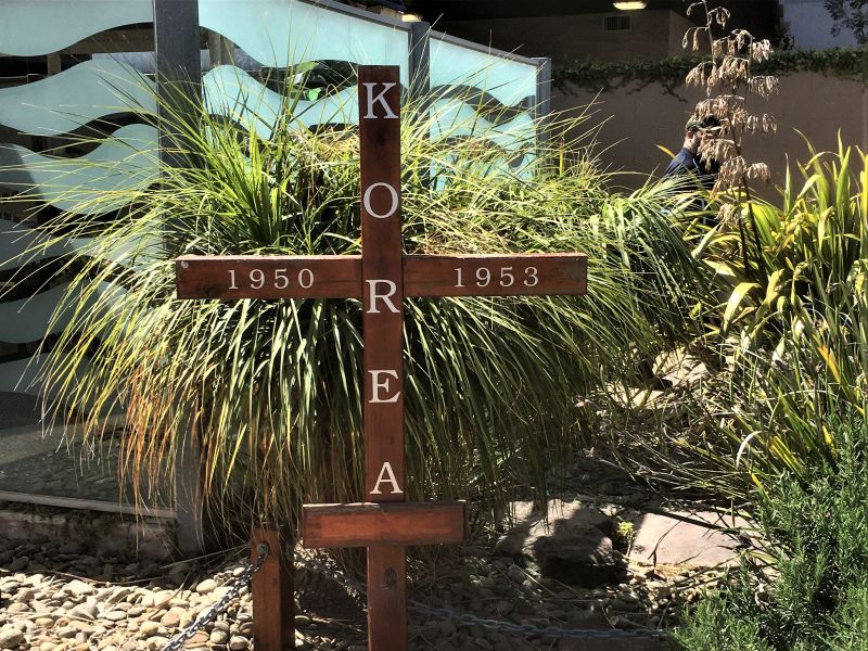 Korean Cross & Memorial Plaque