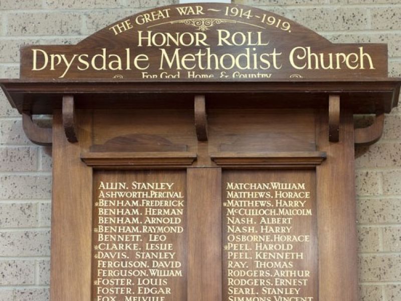 Drysdale Methodist Church Honor Roll