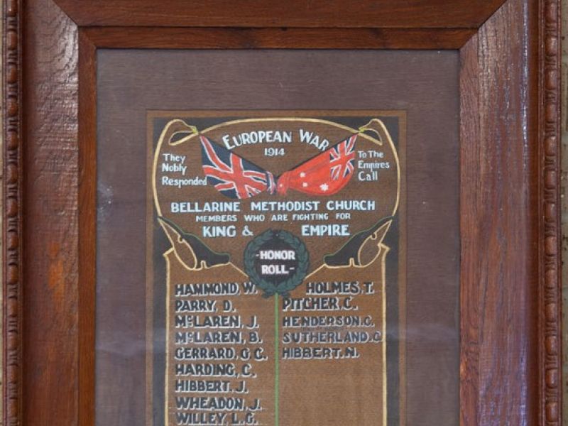 Bellarine Methodist Church Honor Roll