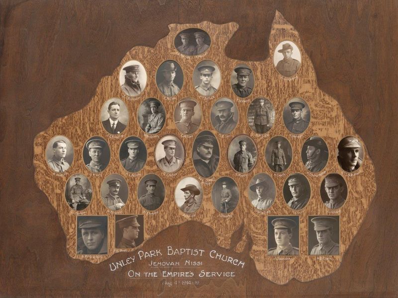 Unley Park Baptist Church Pictorial Memorial Board
