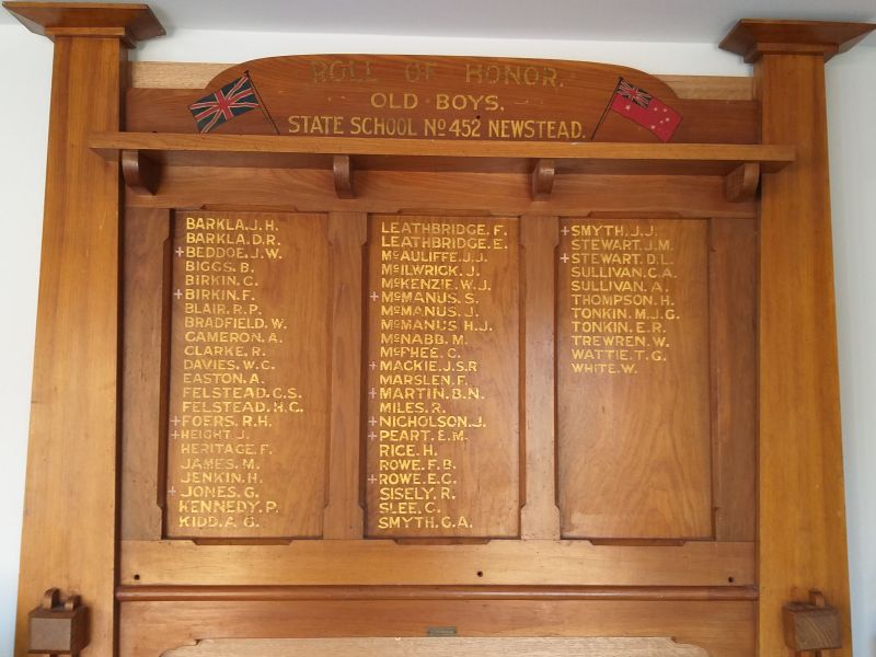 Newstead State School Old Boys Roll of Honor