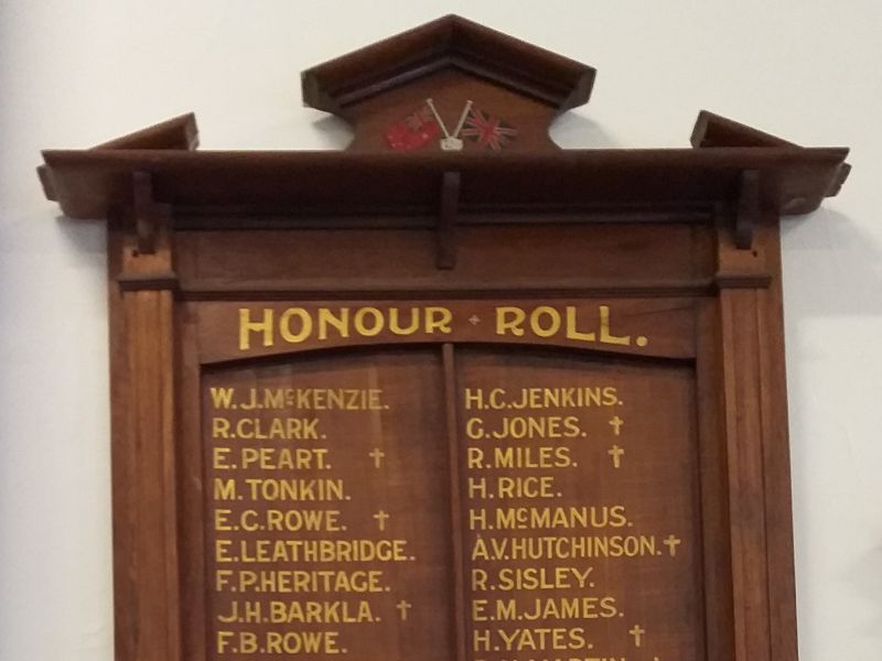 Newstead Methodist Church Honour Roll