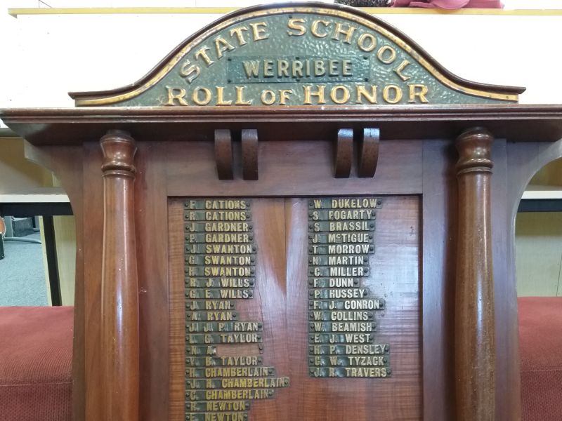 Werribee State School Roll of Honor
