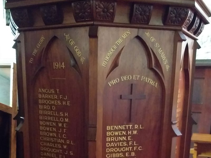 St Marys Anglican Church Woodend Memorial Pulpit