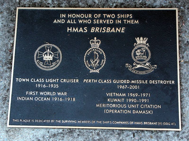 HMAS Brisbane Memorial Plaque | Places of Pride