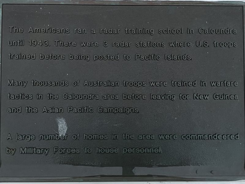 American Radar Training School Plaque