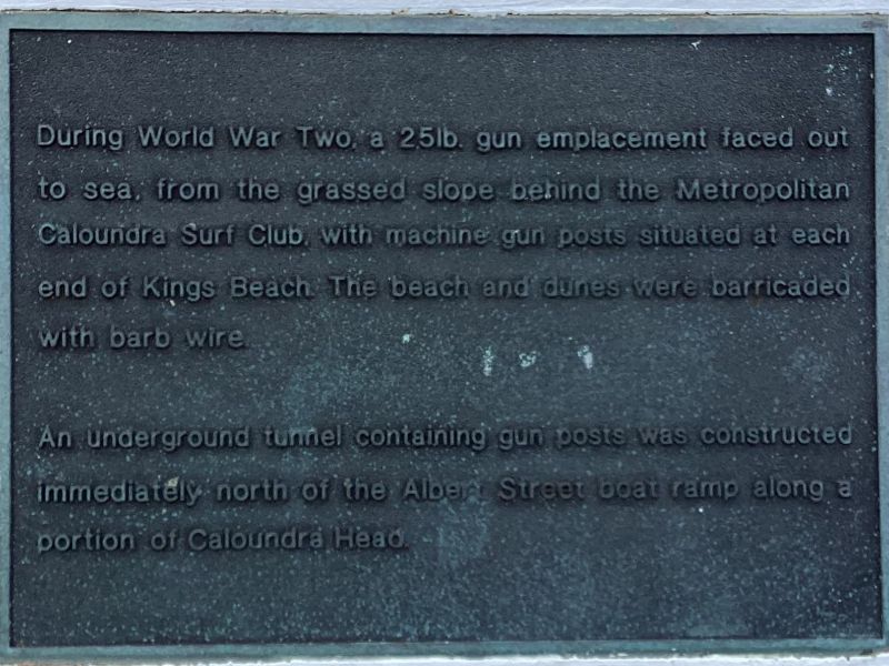 Brisbane Line of Defence Plaque