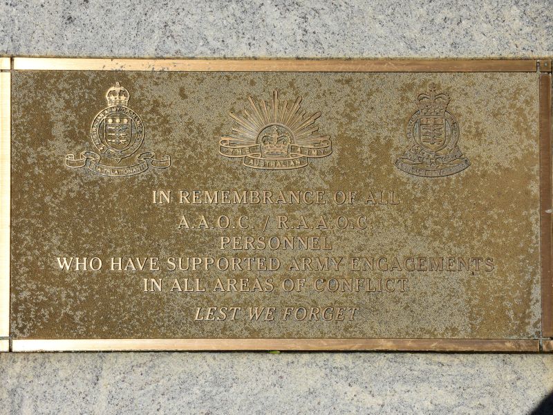  Adelaide Pathway of Honour - AAOC & RAAOC Memorial