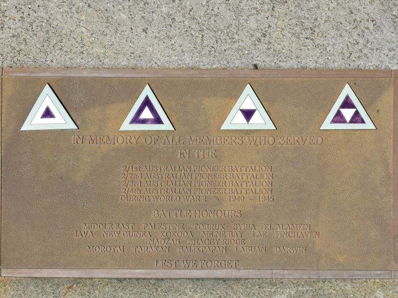 SWW Pioneer Battalions Memorial