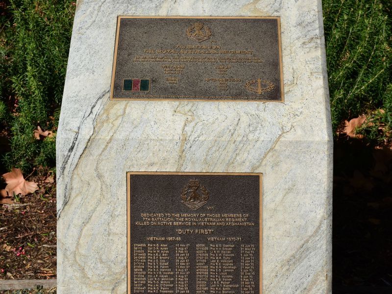 The 7th Battalion Royal Australian Regiment Memorial