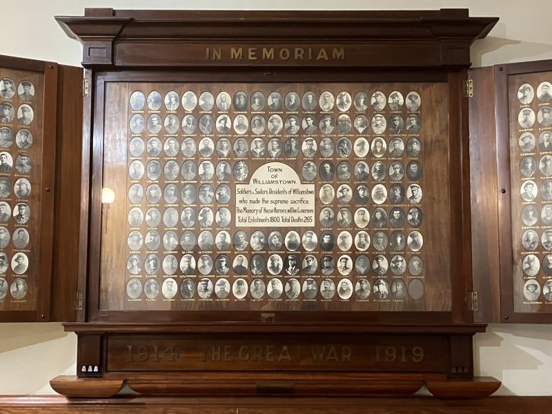 Sons Of Williamstown Honour Board