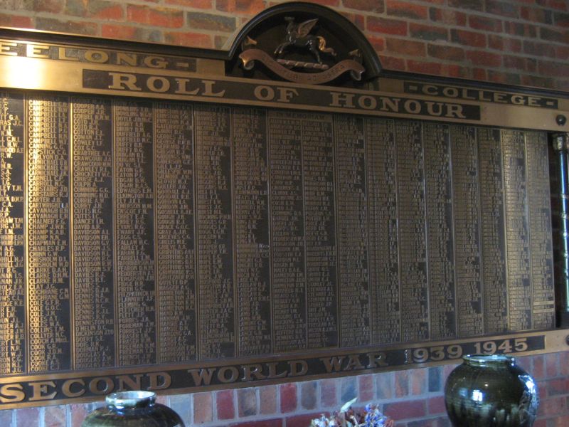 Geelong College Roll of Honour WW2