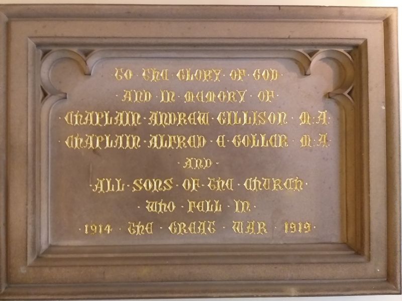 Presbyterian Chaplains Roll of Honour WW1