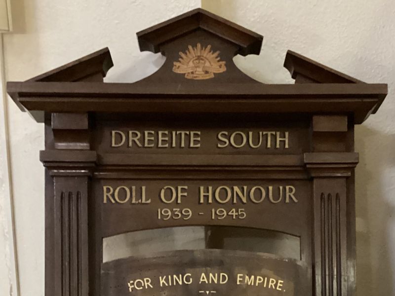 Dreeite South Roll of Honour 1939 - 1945