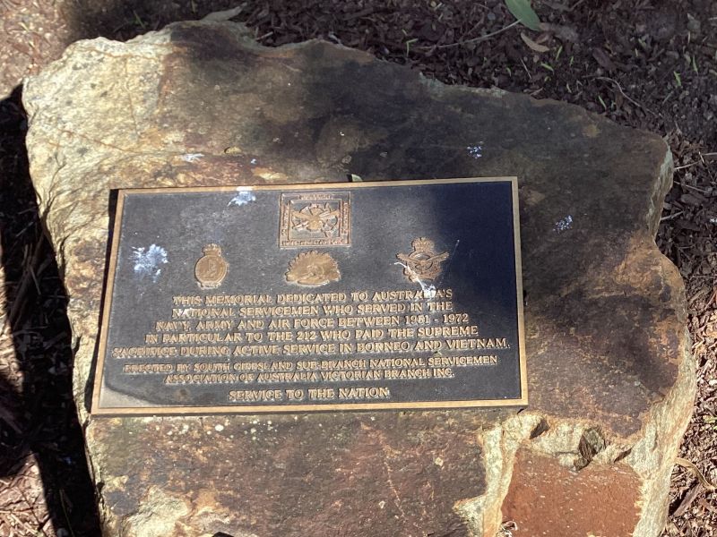 National Service Memorial Stone