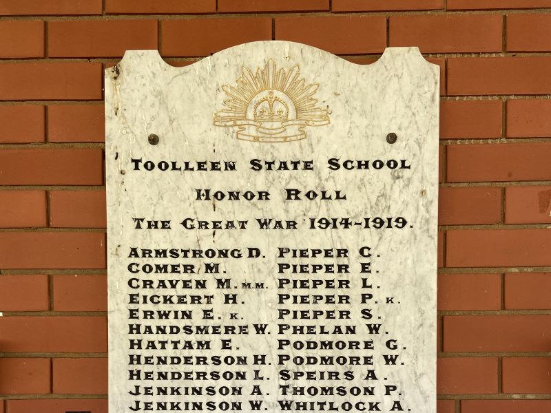 Toolleen State School Honor Roll