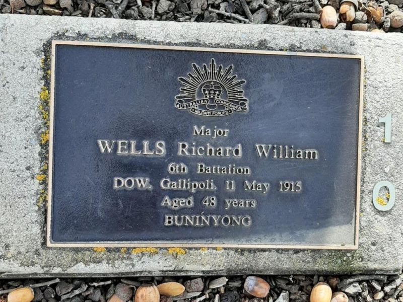 Major Richard  William Wells Tree No. 160