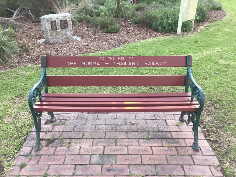 The Burma - Thailand Railway Memorial Seat 