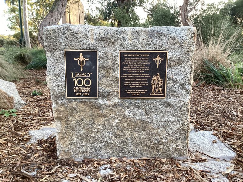 100 years of Legacy Memorial Stone